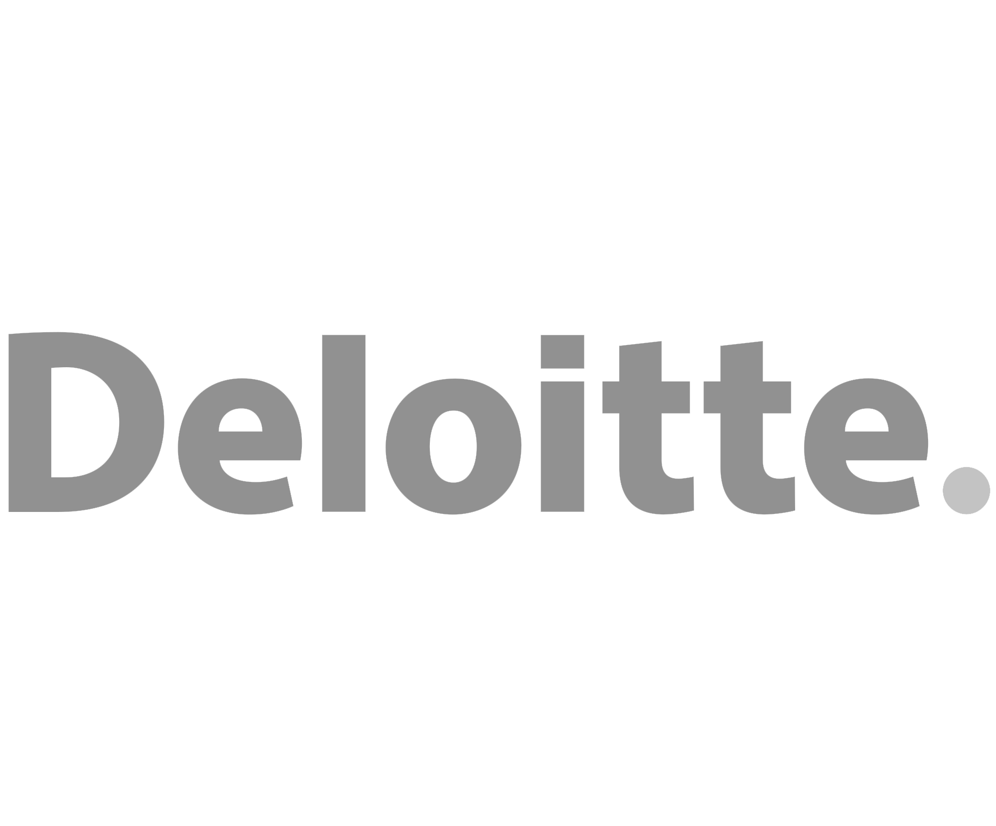Logo for the Deloitte consultancy firm.